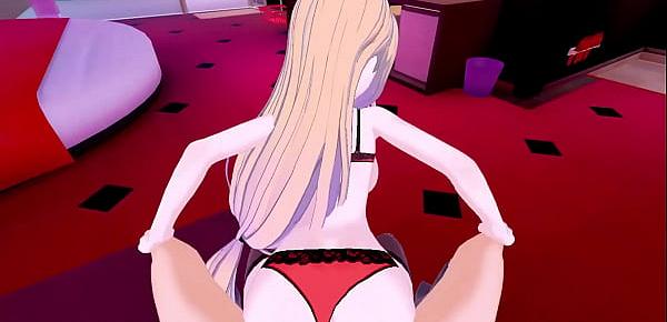  POV fucking Charlie in a hotel room. Cumming in her mouth before fucking her on the bed. Hazbin Hotel Hentai.